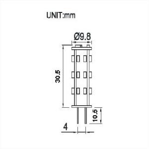 afmetingen led staaf 27 smd boot camper caravan 12v 24v 10-30volt