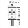 G4 gu4 6 smd lang afmetingen led lamp boot verliuchting multie voltage 10-30v 12v 24v warm wit