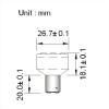 BAY15D LED Spot 12V en 24V Warm wit