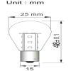 BAY15D 15SMD Lamp 12V en 24V Multi-voltage-928