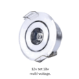 12v Mini Inbouwspot Kantelbaar Zilver