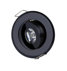 24v Mini Inbouwspot Kantelbaar Zwart 24-30v