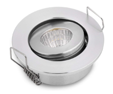 24v Mini Inbouwspot Kantelbaar zilver 24-30v