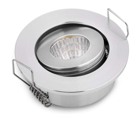 24v Mini Inbouwspot Kantelbaar zilver 24-30v