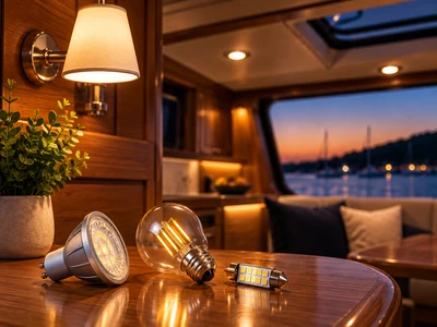 LED lampen voor bestaande armaturen op een boot