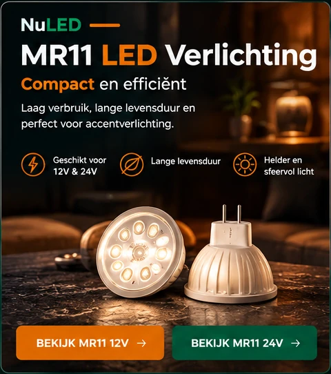 MR11 LED verlichting voor 12V en 24V